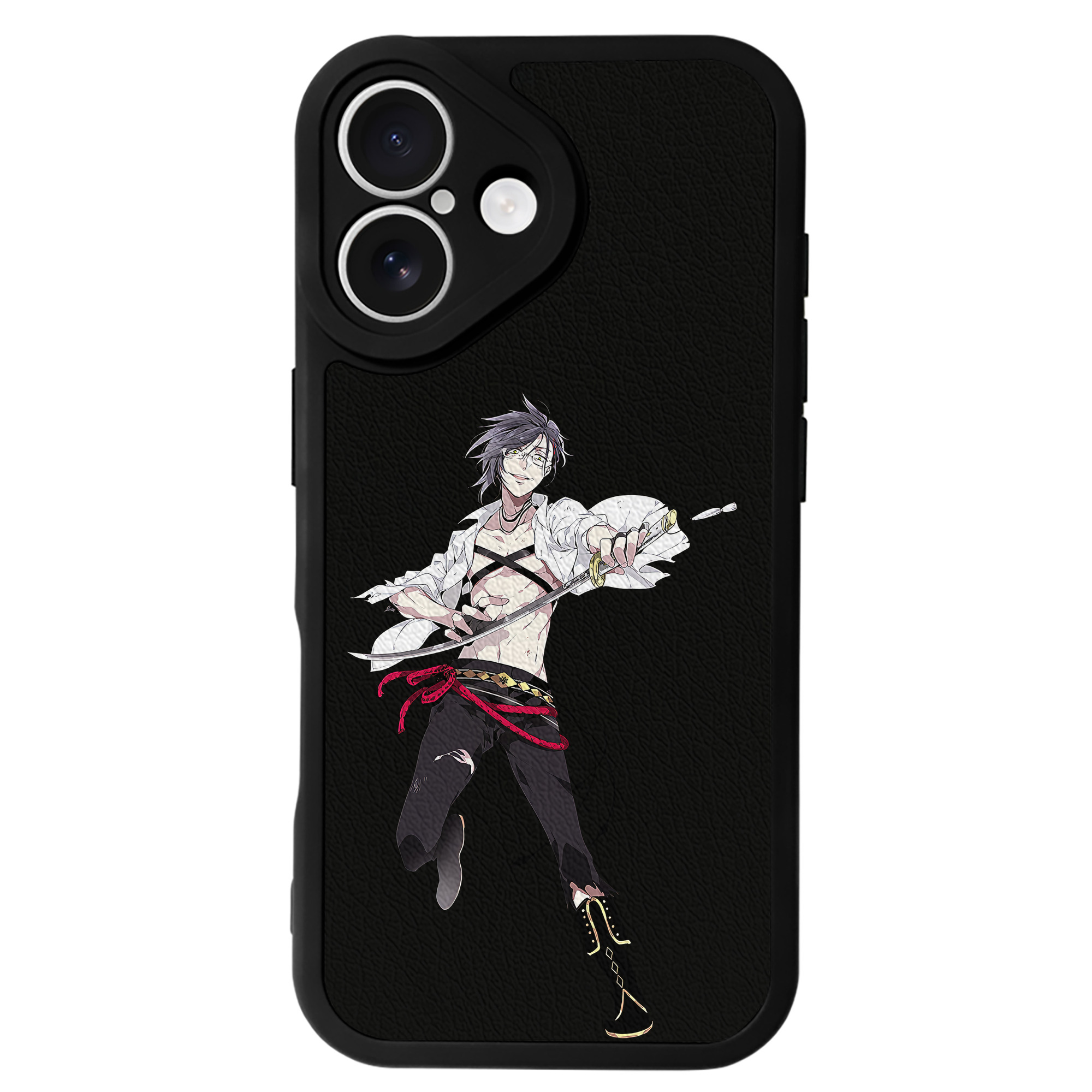（画像用） 刀剣乱舞 Touken Ranbu 【iPhone 16シリーズ対応】シリコンスマホケース（レザー調） 材質：シリコン